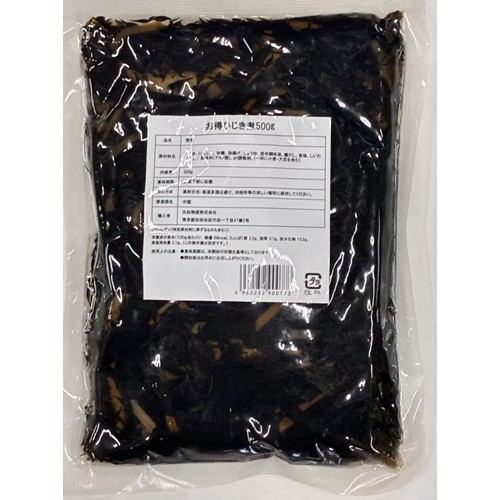 丸松物産「お得ひじき煮500g×20袋入り」 - 返金／回収