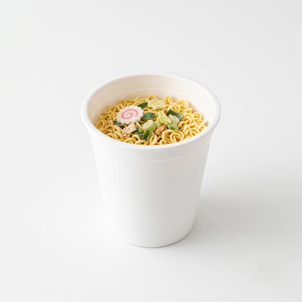 こむぎ [即席めん類] 中華スタイル即席カップめん 非油揚げ 乾 (添付調味料等を含むもの)の写真
