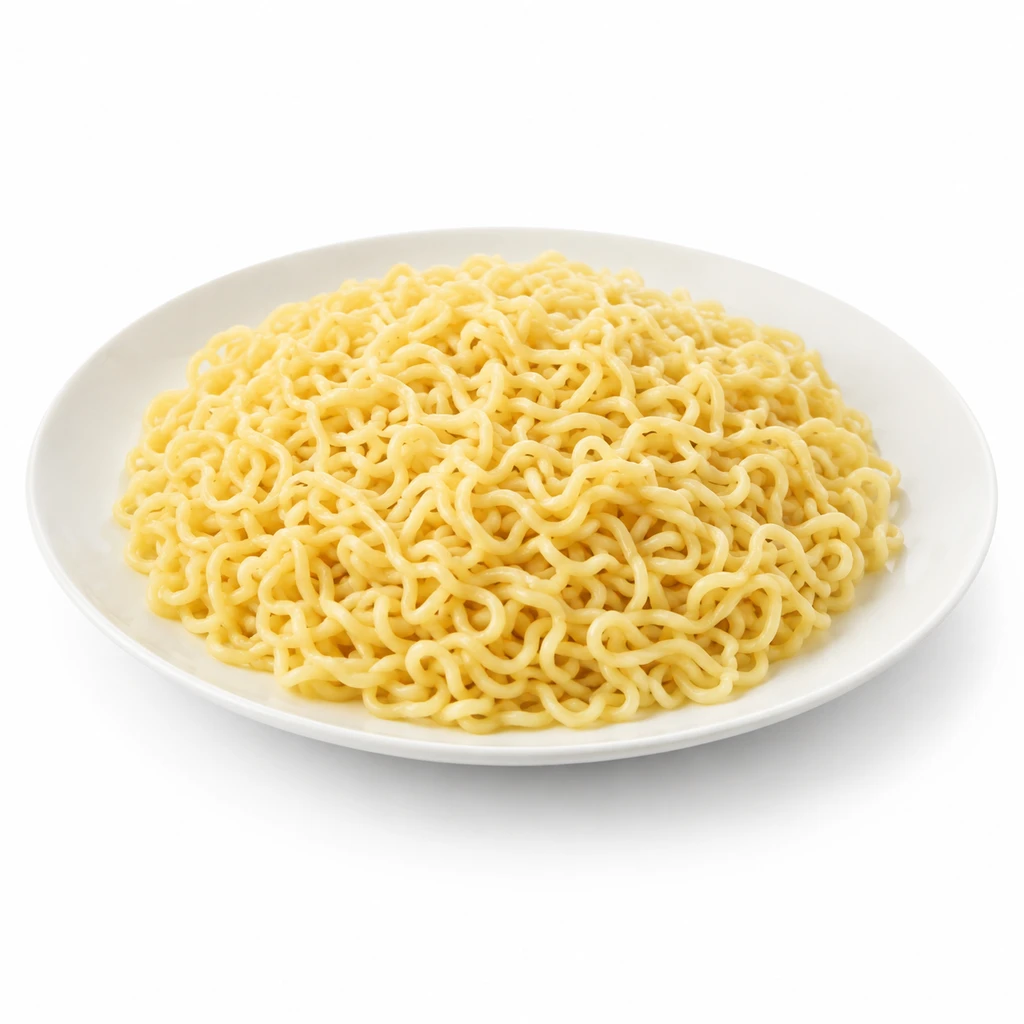 こむぎ [即席めん類] 即席中華めん 油揚げ ゆで (添付調味料等を含まないもの)の写真
