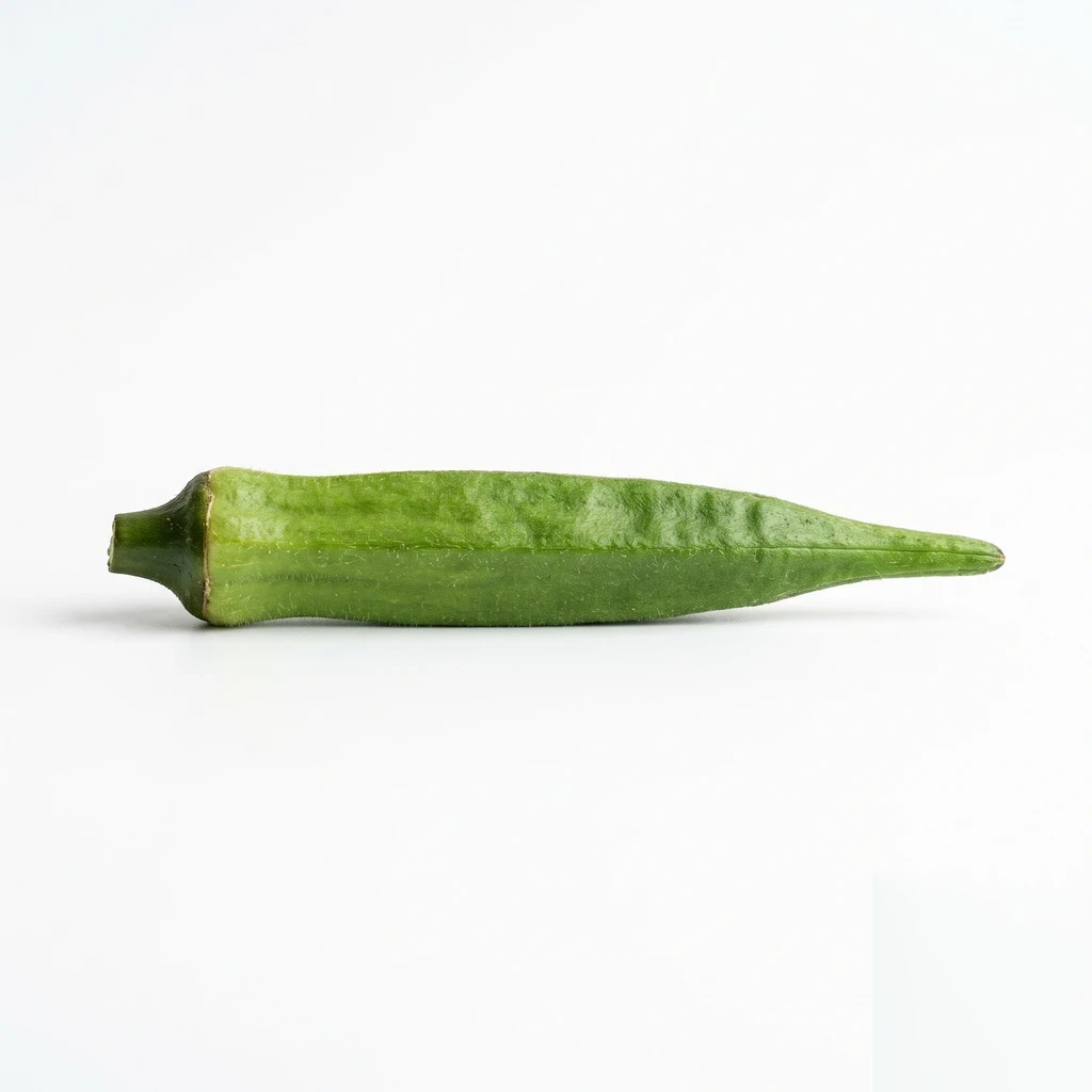 オクラ 果実 生の写真