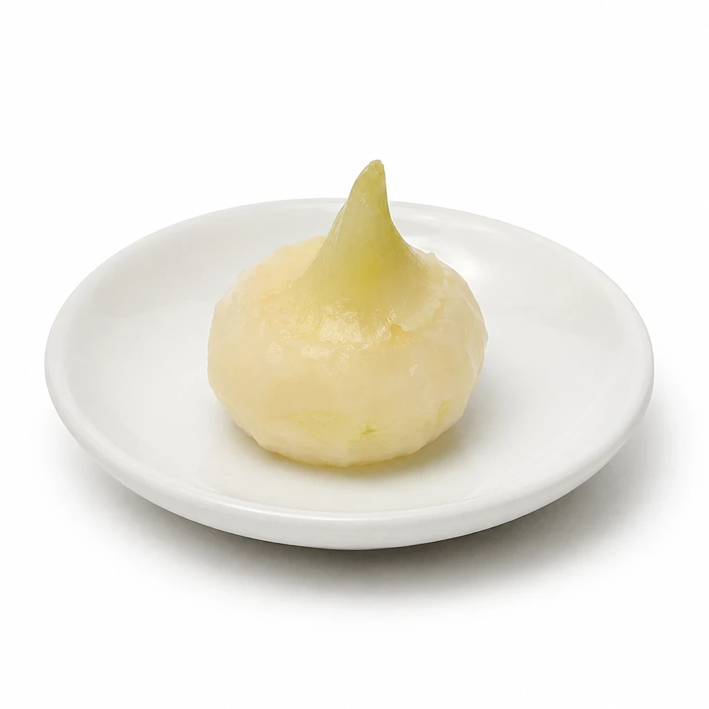 くわい 塊茎 ゆでの写真