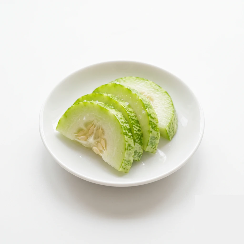 しろうり 漬物 塩漬の写真