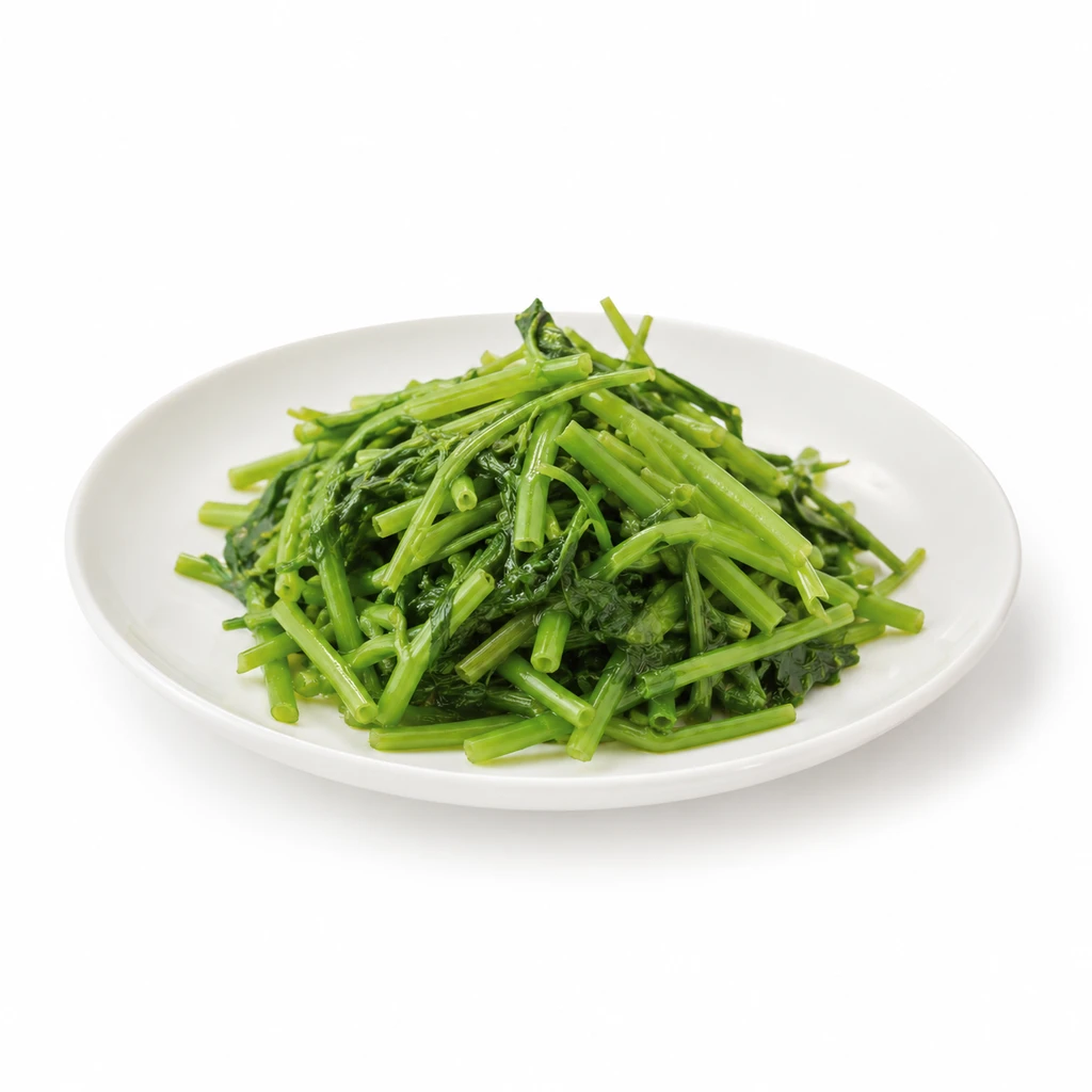 せり 茎葉 ゆでの写真