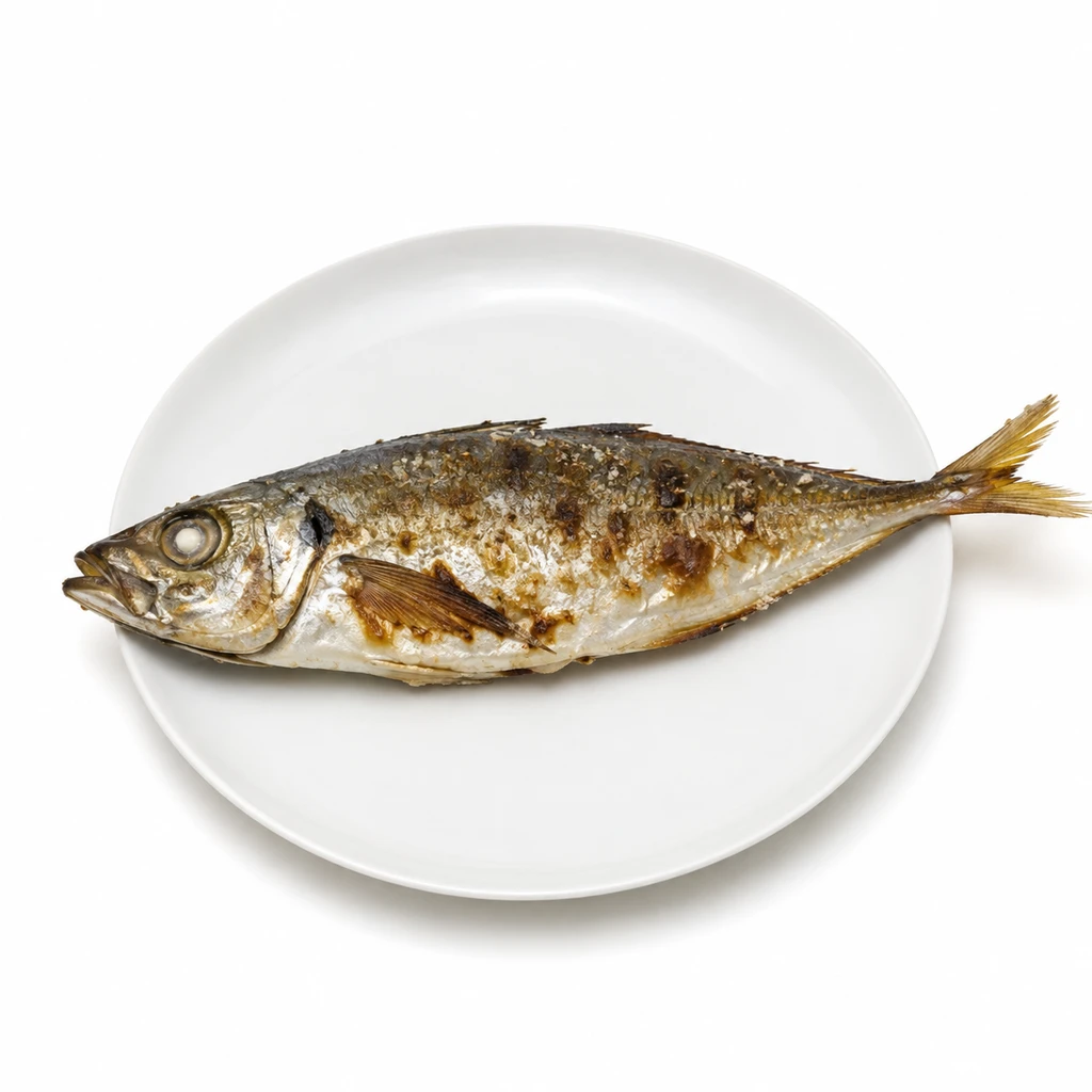 <魚類> (あじ類) まあじ 皮つき 焼きの写真
