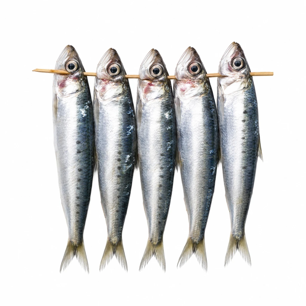 <魚類> (いわし類) めざし 生の写真