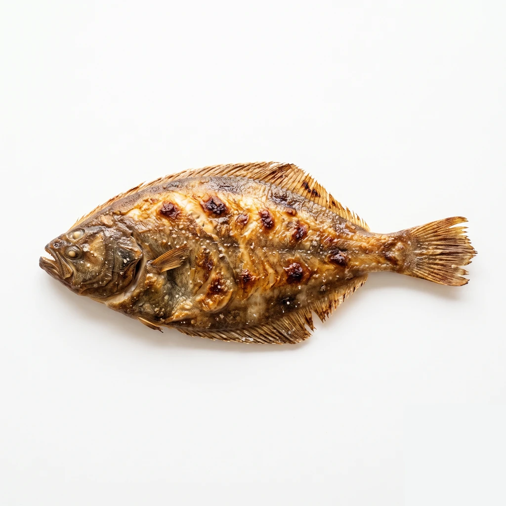 <魚類> (かれい類) まがれい 焼きの写真