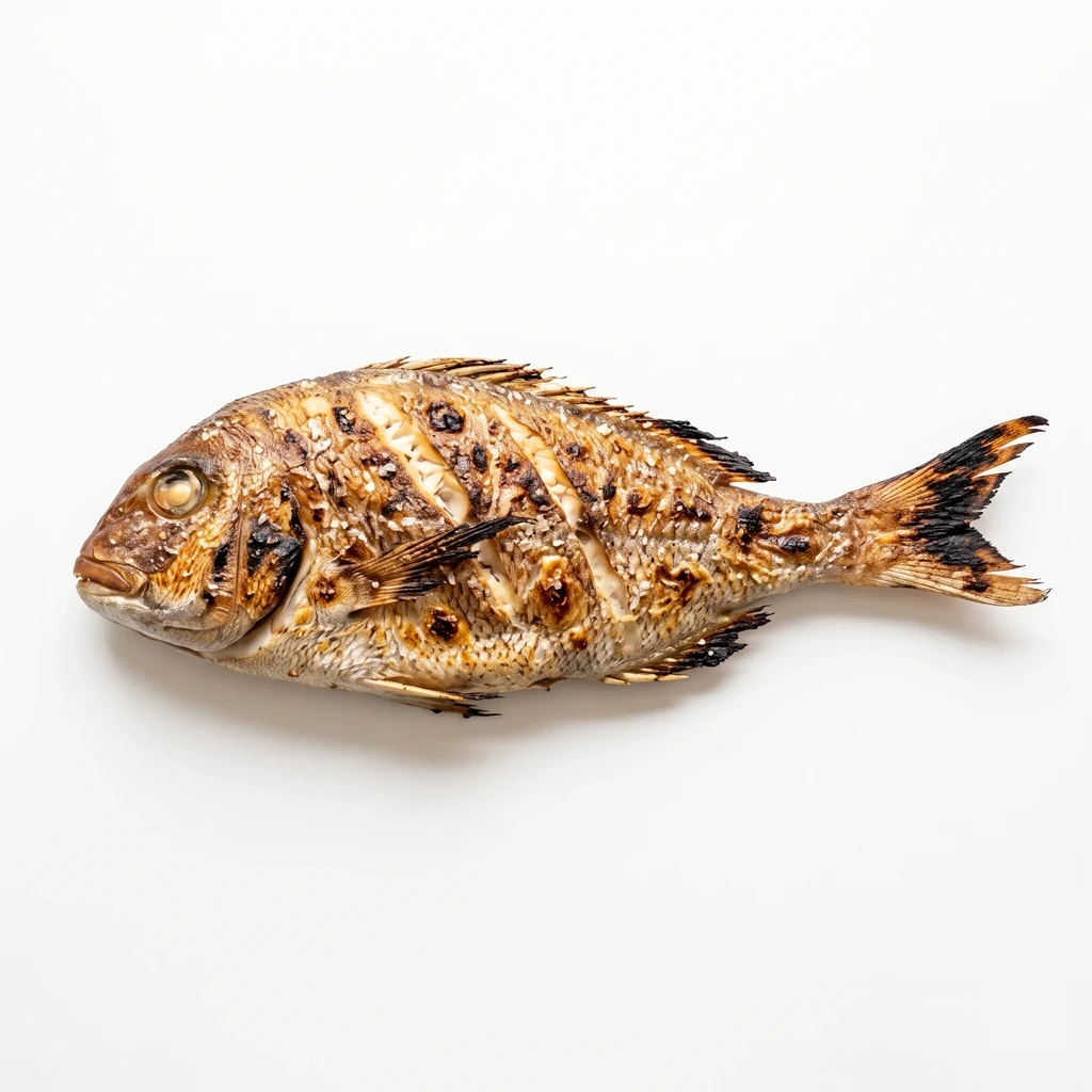 <魚類> (たい類) まだい 養殖 皮つき 焼きの写真
