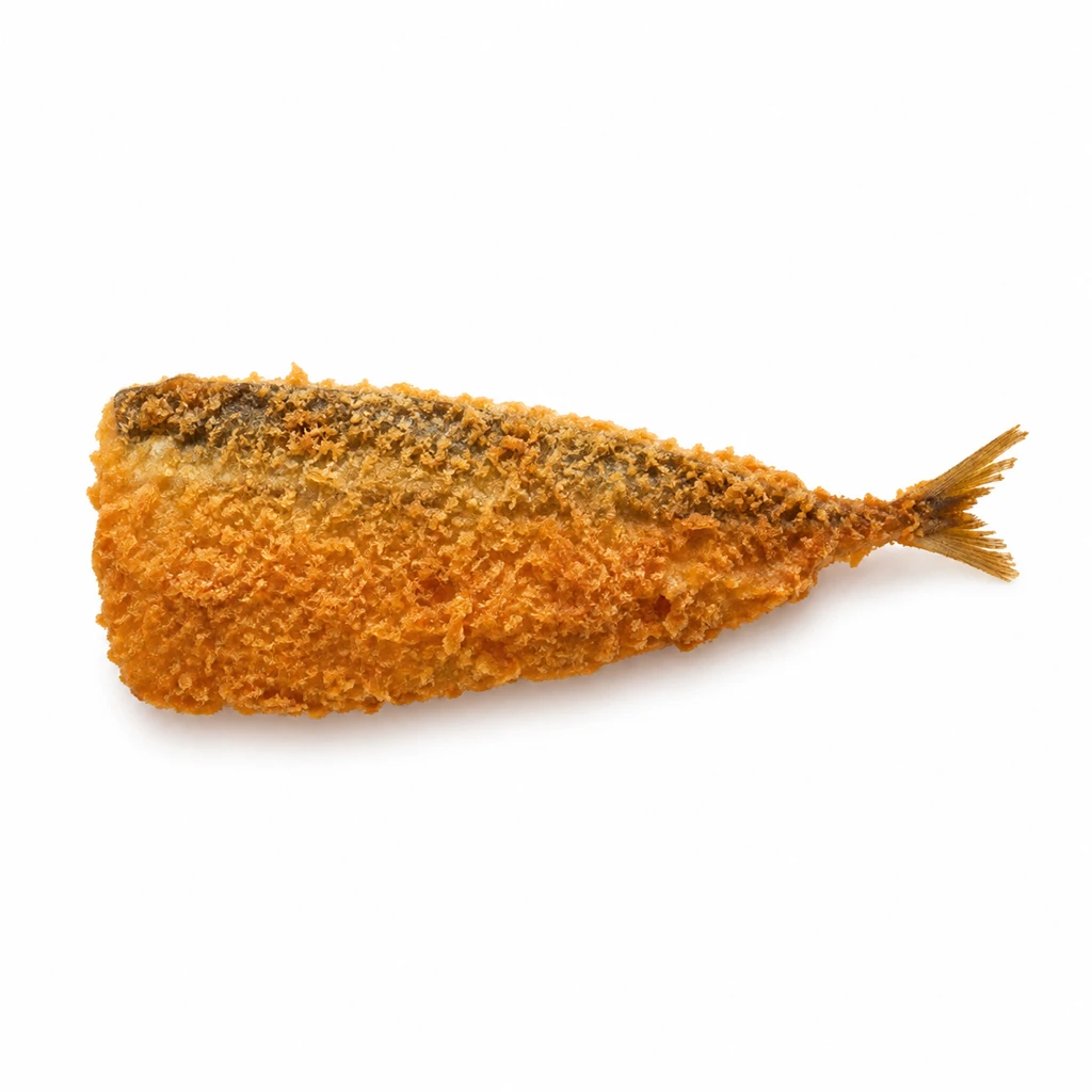 <魚類> (あじ類) まあじ 皮つき フライの写真