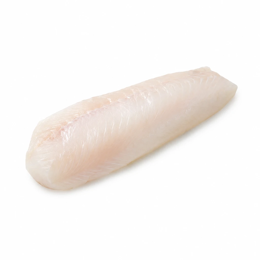 <魚類> ひらめ 養殖 皮なし 生の写真