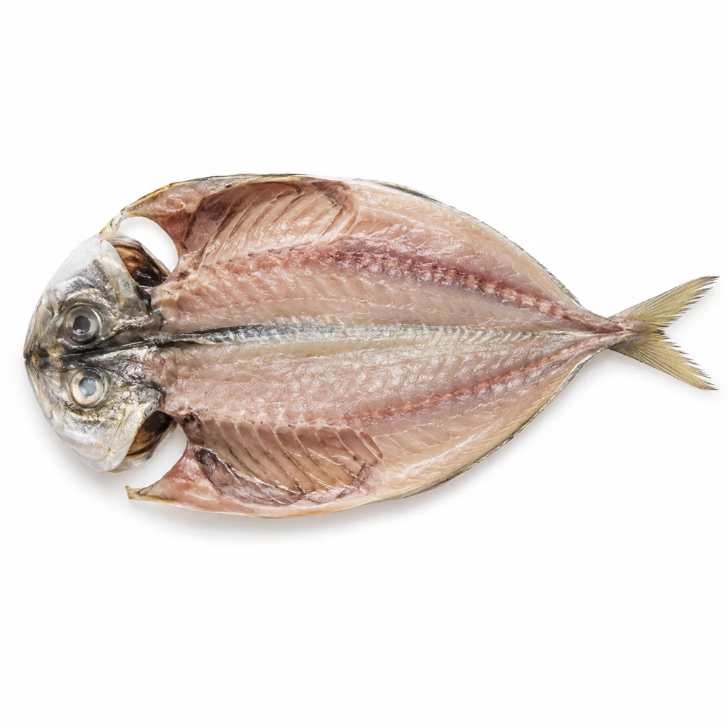<魚類> (あじ類) にしまあじ 開き干し 生の写真