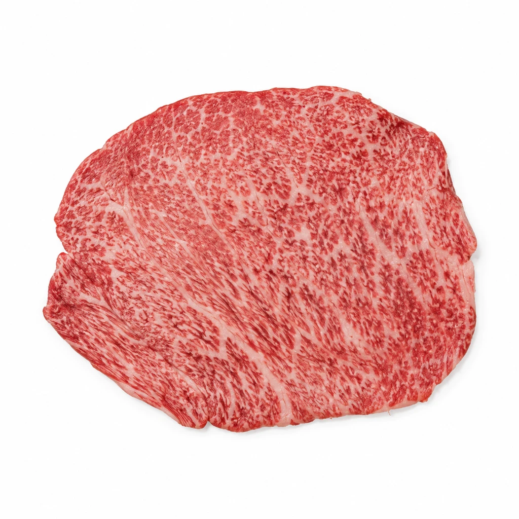 <畜肉類> うし [和牛肉] かたロース 皮下脂肪なし 生の写真
