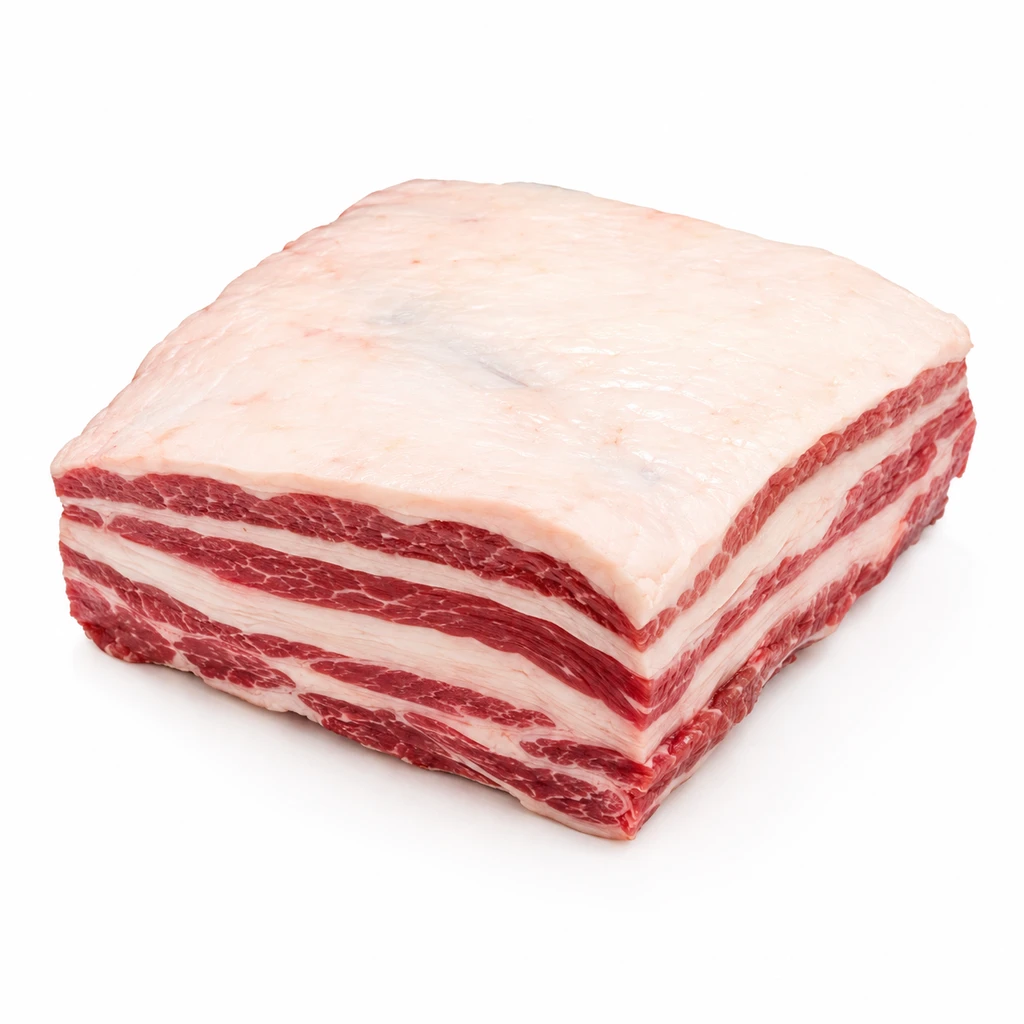 <畜肉類> うし [和牛肉] ばら 脂身つき 生の写真
