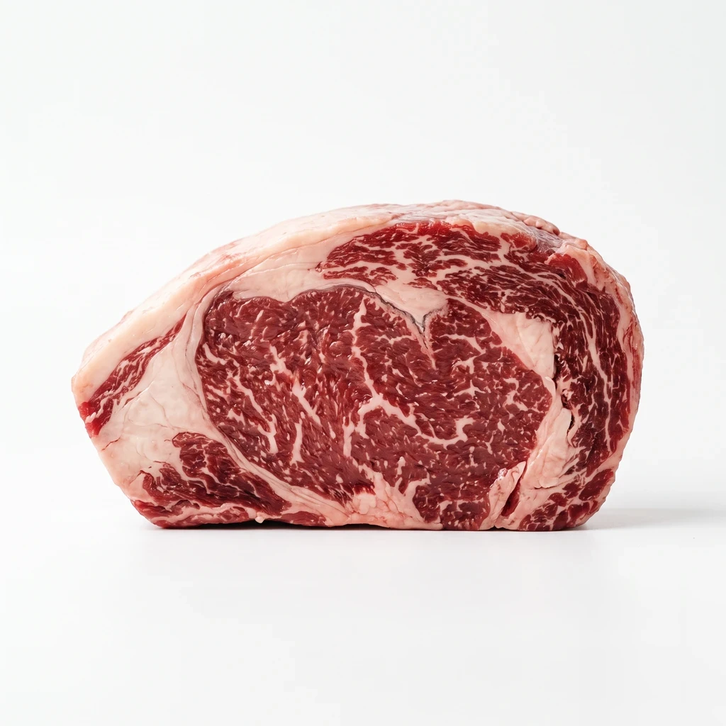 <畜肉類> うし [乳用肥育牛肉] リブロース 脂身 生の写真