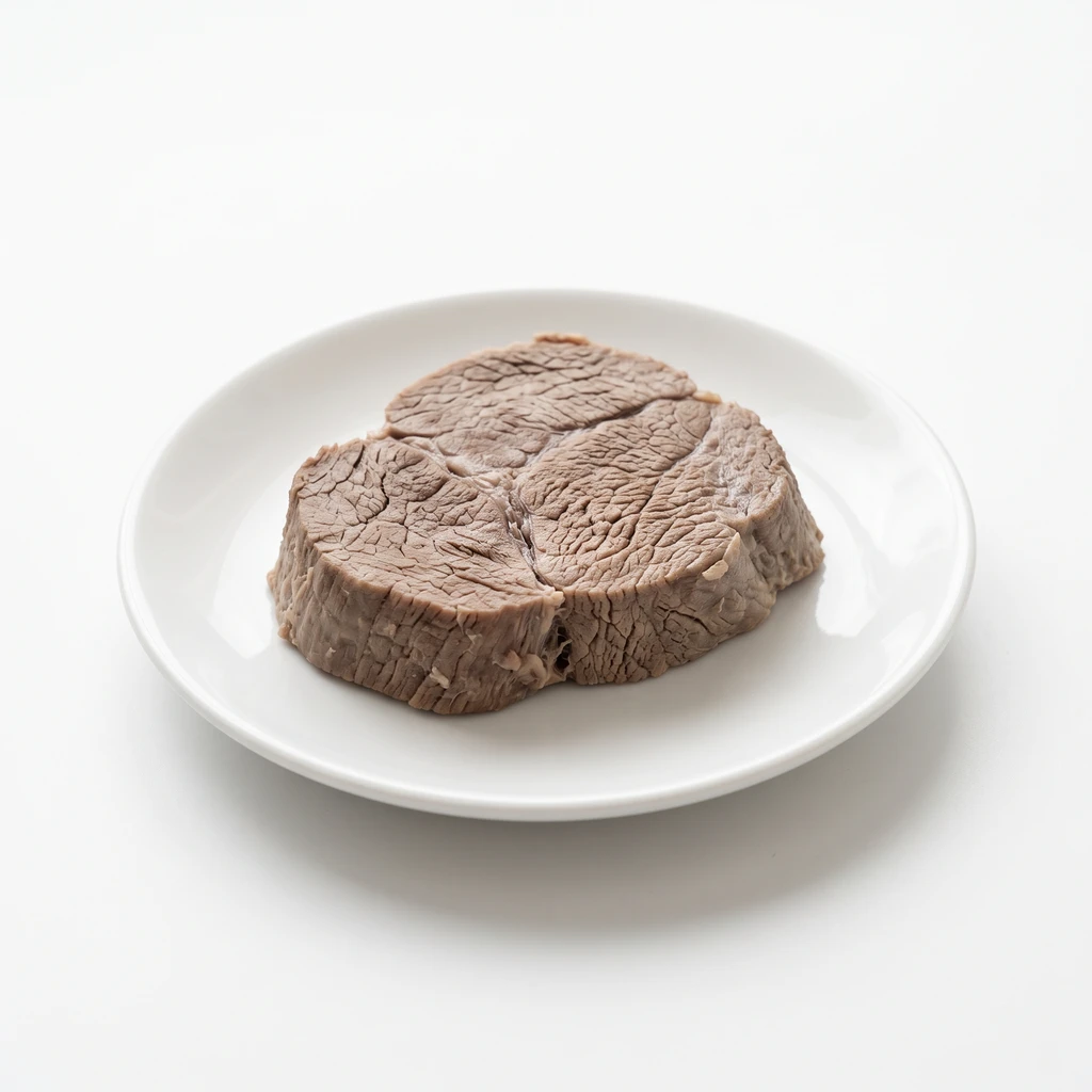<畜肉類> うし [乳用肥育牛肉] もも 皮下脂肪なし ゆでの写真