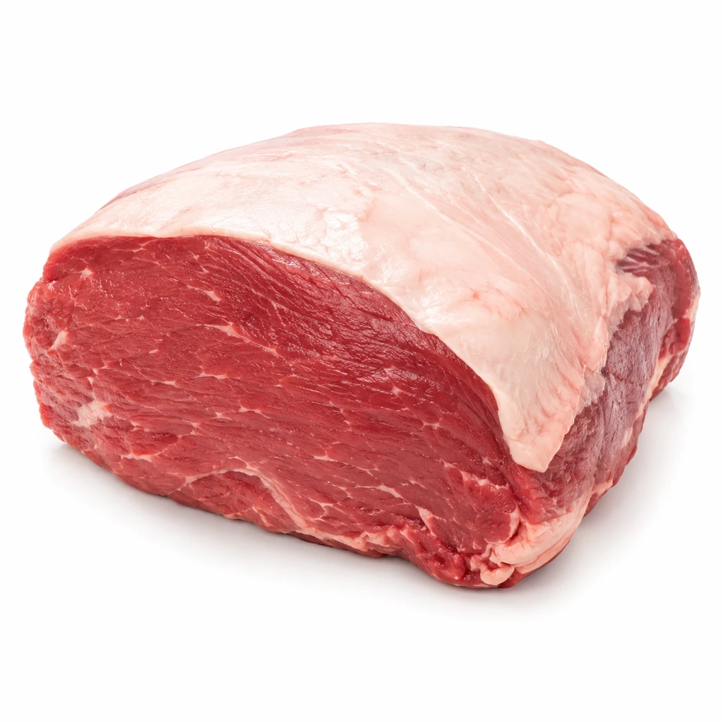 <畜肉類> うし [乳用肥育牛肉] ランプ 脂身つき 生の写真