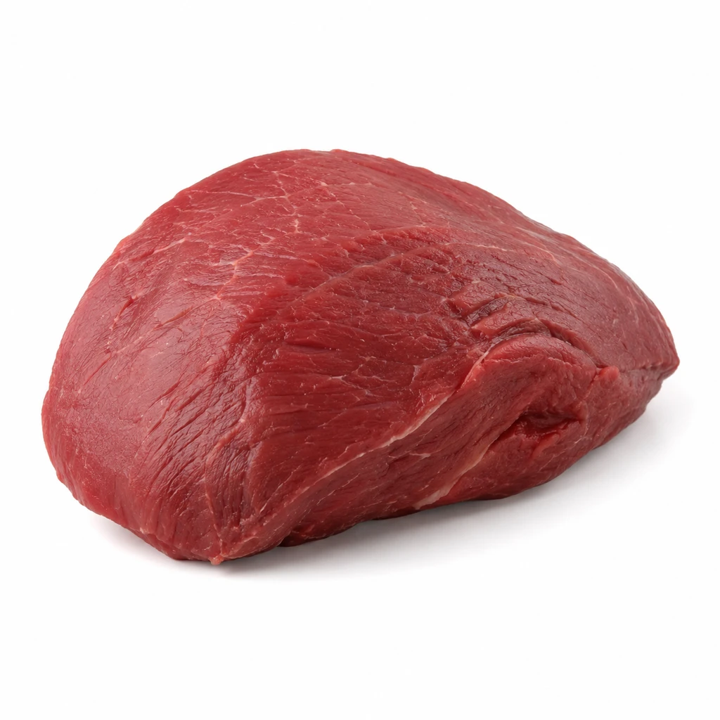 <畜肉類> うし [乳用肥育牛肉] ランプ 皮下脂肪なし 生の写真