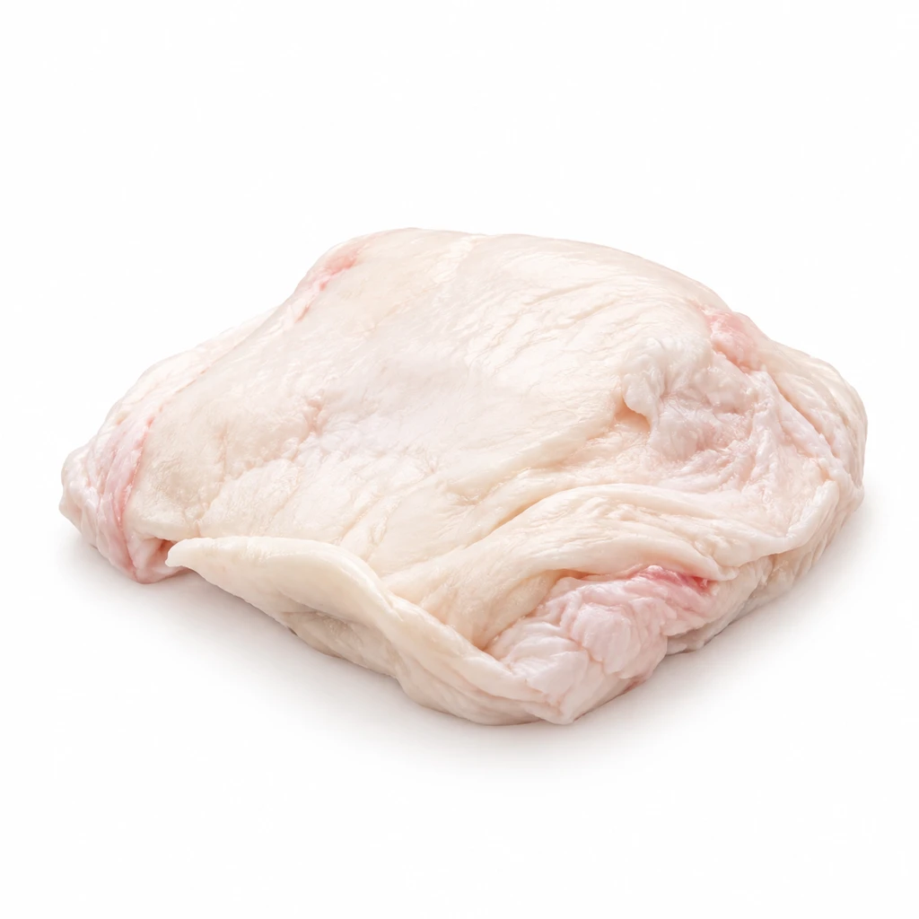 <畜肉類> うし [輸入牛肉] かた 脂身 生の写真