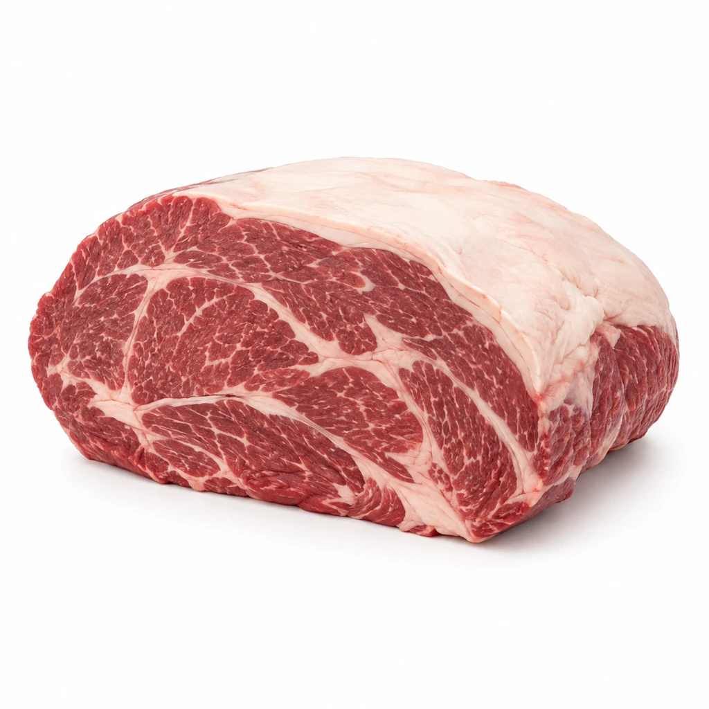 <畜肉類> うし [輸入牛肉] かたロース 脂身つき 生の写真
