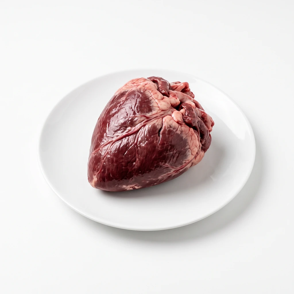 <畜肉類> うし [副生物] 心臓 生の写真