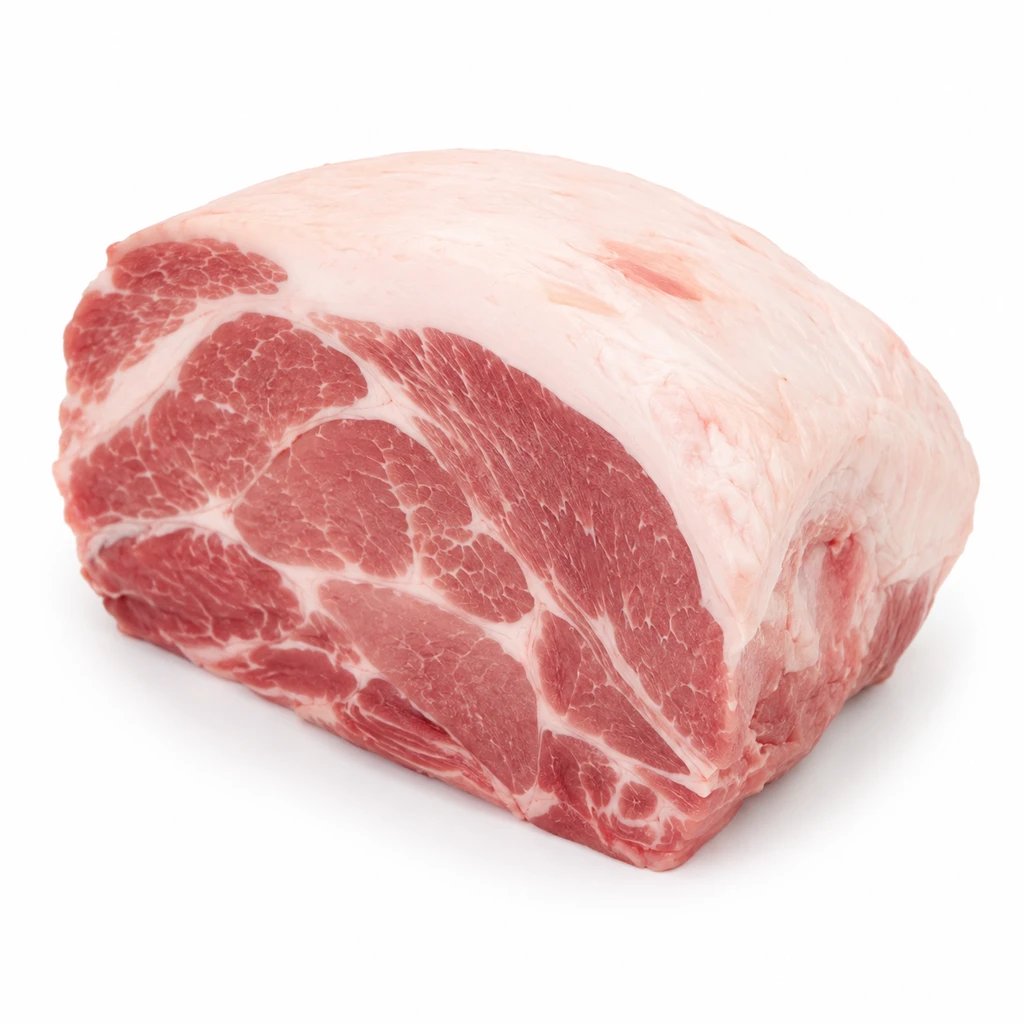 <畜肉類> ぶた [大型種肉] かたロース 脂身つき 生の写真