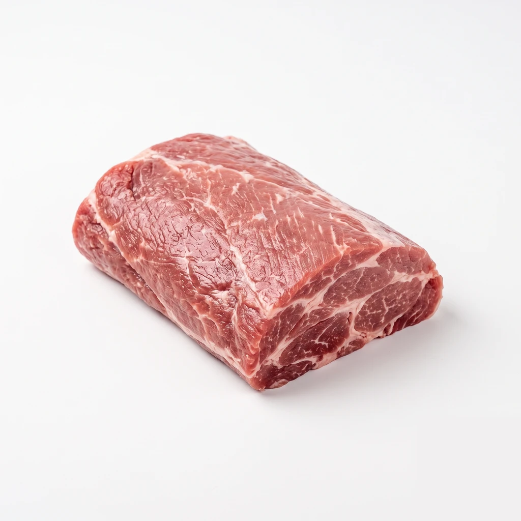 <畜肉類> ぶた [大型種肉] かたロース 皮下脂肪なし 生の写真