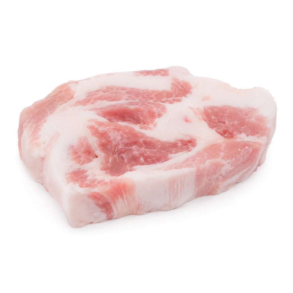 <畜肉類> ぶた [大型種肉] かたロース 脂身 生の写真