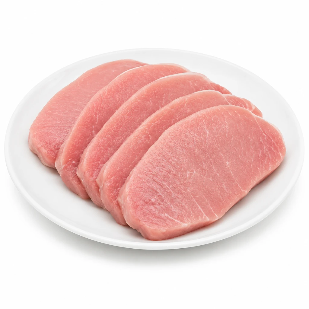 <畜肉類> ぶた [大型種肉] ロース 皮下脂肪なし 生の写真