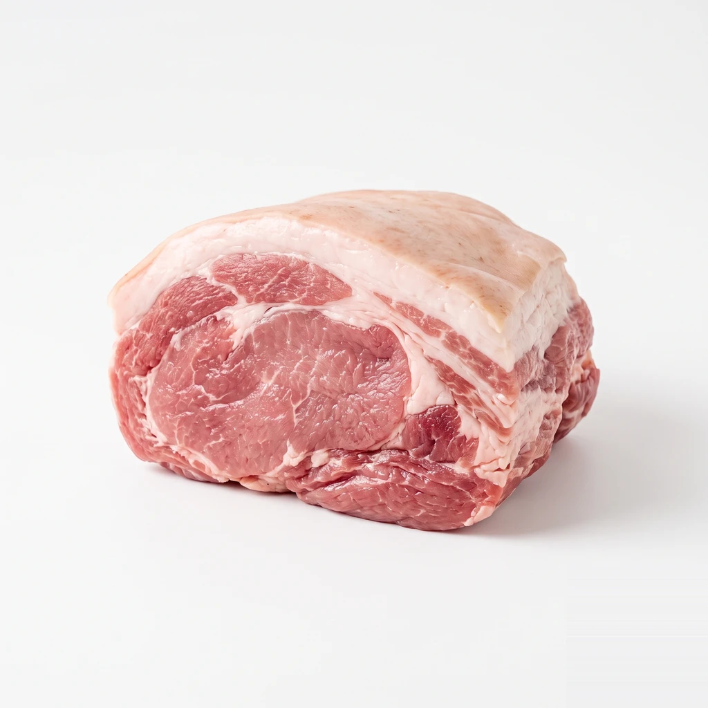 <畜肉類> ぶた [大型種肉] もも 脂身つき 生の写真