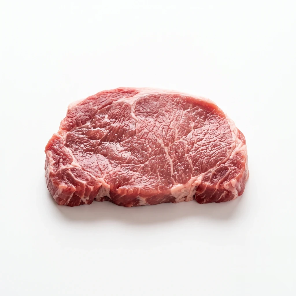 <畜肉類> ぶた [中型種肉] かた 赤肉 生の写真