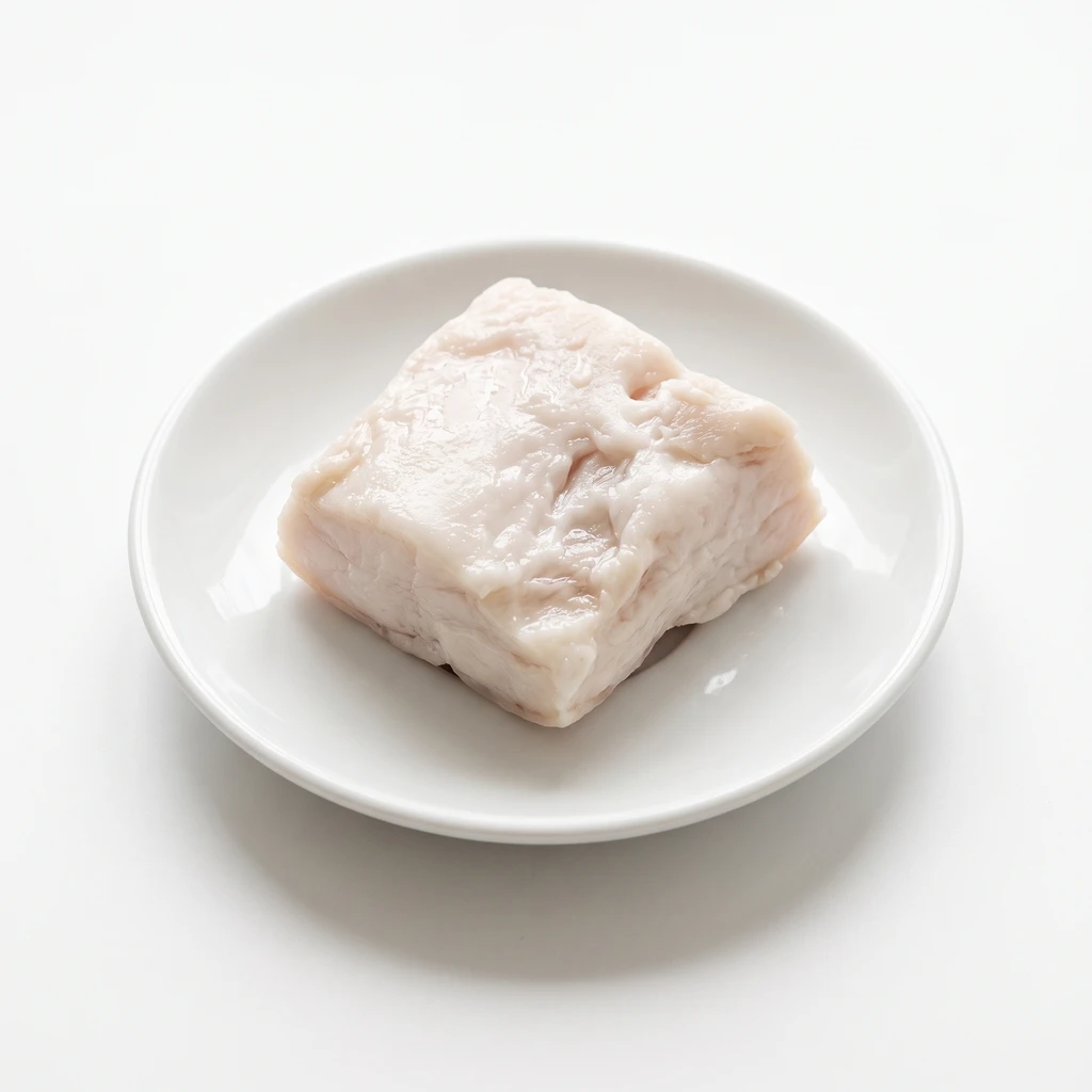 <畜肉類> ぶた [中型種肉] かたロース 脂身 生の写真