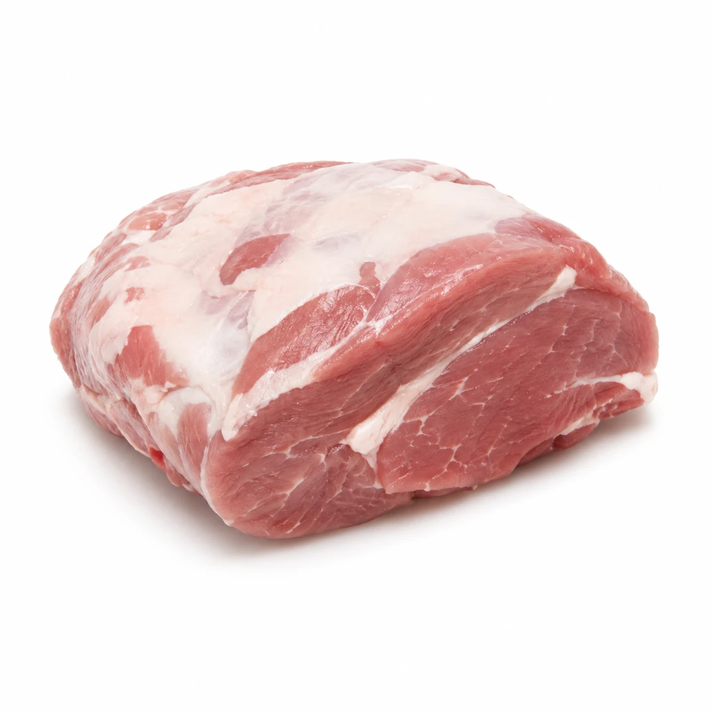 <畜肉類> ぶた [中型種肉] もも 脂身つき 生の写真