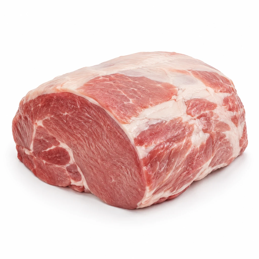 <畜肉類> ぶた [中型種肉] そともも 脂身つき 生の写真