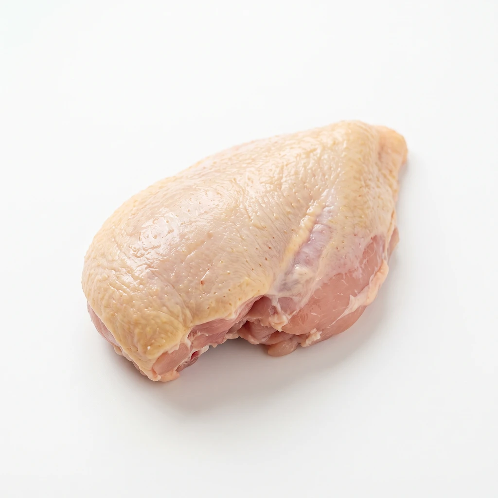 <鳥肉類> にわとり [若どり・主品目] むね 皮つき 生の写真