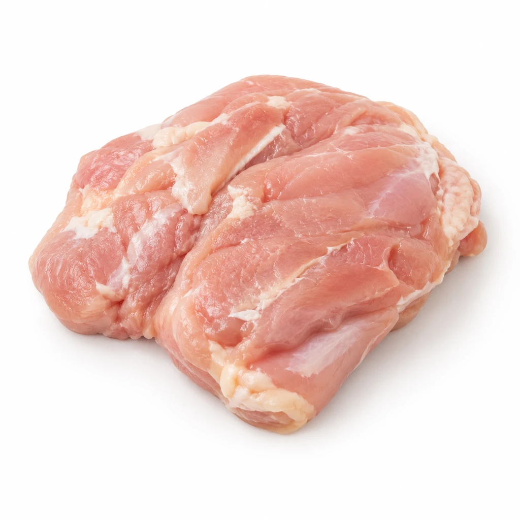 <鳥肉類> にわとり [若どり・主品目] もも 皮なし 生の写真