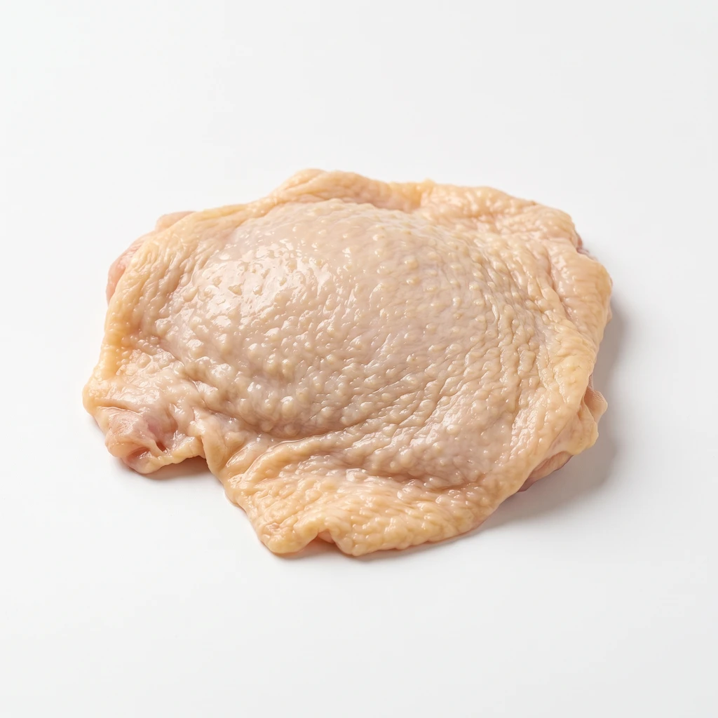 <鳥肉類> にわとり [副品目] 皮 もも 生の写真