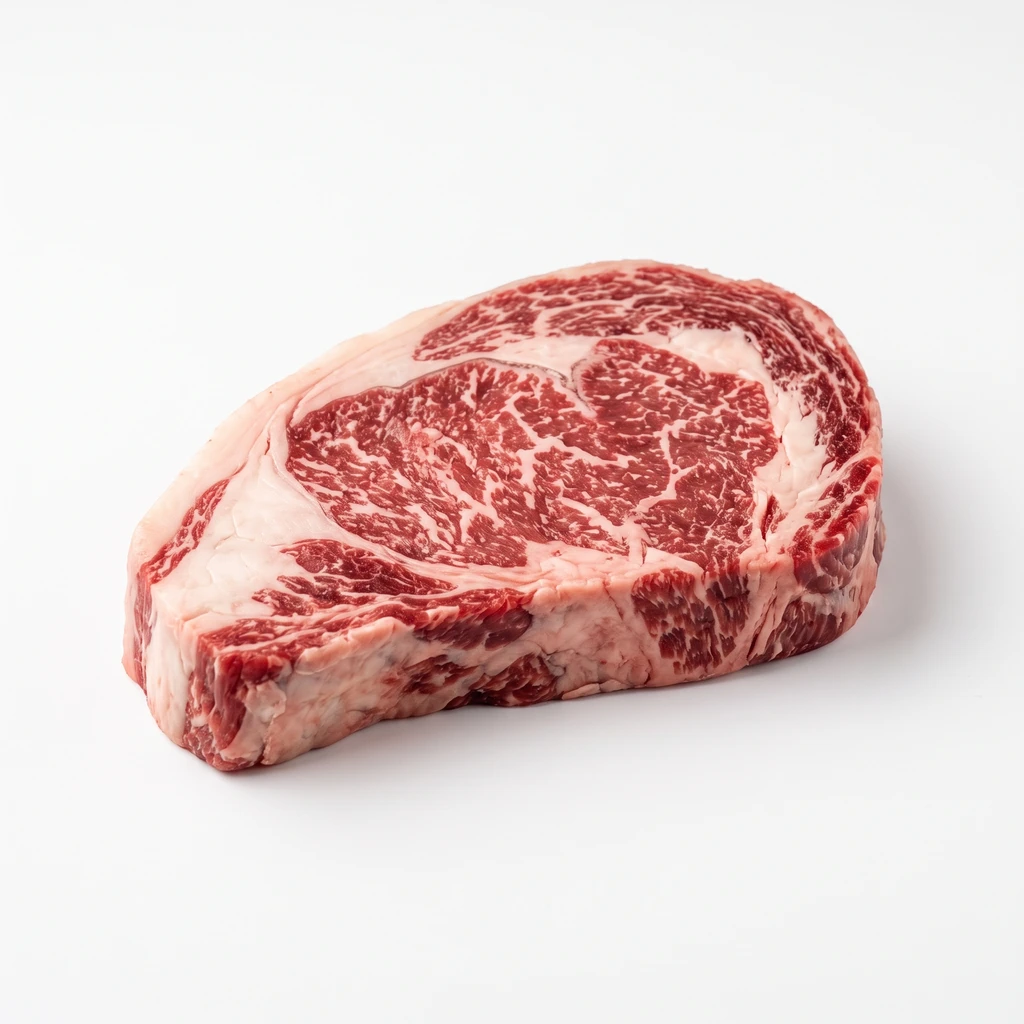 <畜肉類> うし [交雑牛肉] リブロース 脂身つき 生の写真