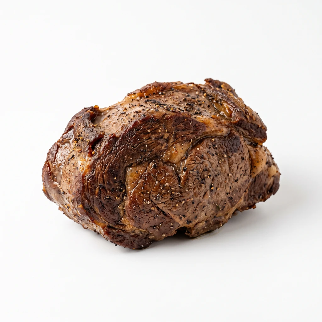 <畜肉類> うし [乳用肥育牛肉] かた 赤肉 焼きの写真