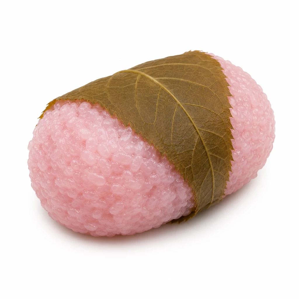 <和生菓子・和半生菓子類> 桜もち 関西風 こしあん入りの写真