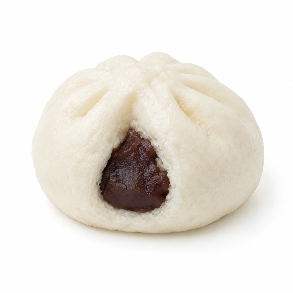<和生菓子・和半生菓子類> まんじゅう 中華まんじゅう あんまん こしあん入りの写真