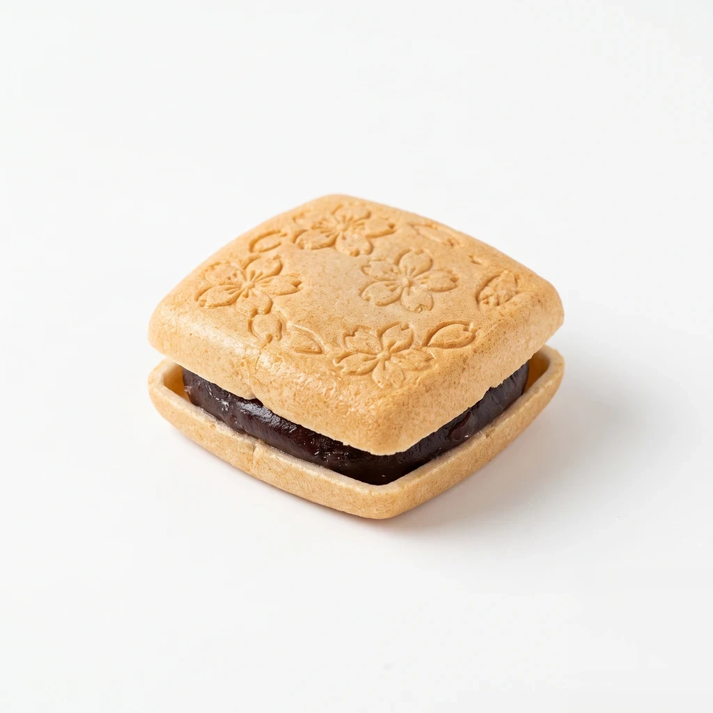 <和生菓子・和半生菓子類> もなか こしあん入りの写真